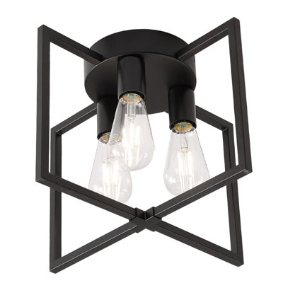 Iron Semi Flush Mount