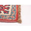 Tapis rouge / crème en laine noué à la main de conception unique nouvel âge 3 pi 4 po x 5 pi 0 po Ockton
