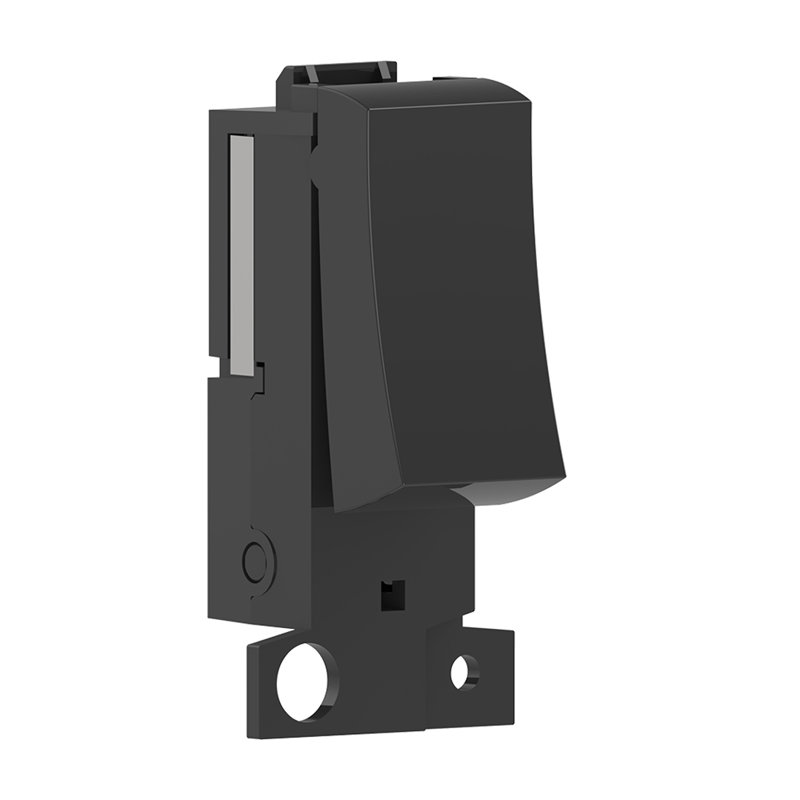 Ener-J 1 Gang Wireless Kinetic Grid Type Switch Module Black 240V, Black