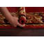 Tapis oriental népalais à bordure rectangulaire noué à la main 4 pi x 5 po Népal