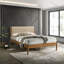 Ensemble de chambre à coucher 6 pièces en bois d'hévéa avec commode, miroir, table de chevet et commode Vichy