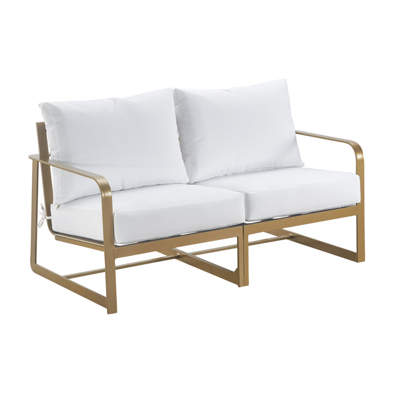Elle Decor Mirabelle Outdoor Sofa, Gold