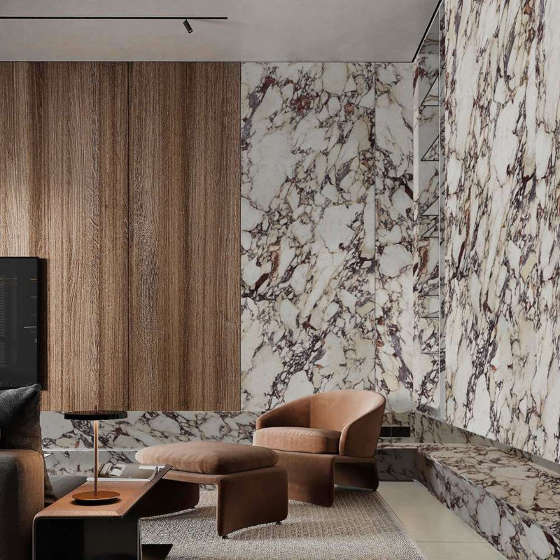 Cala Rosso 24" x 48" Polished Porcelain Tile