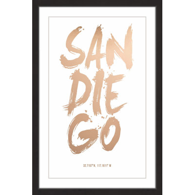 Edgy San Diego II - Single Picture Frame Print