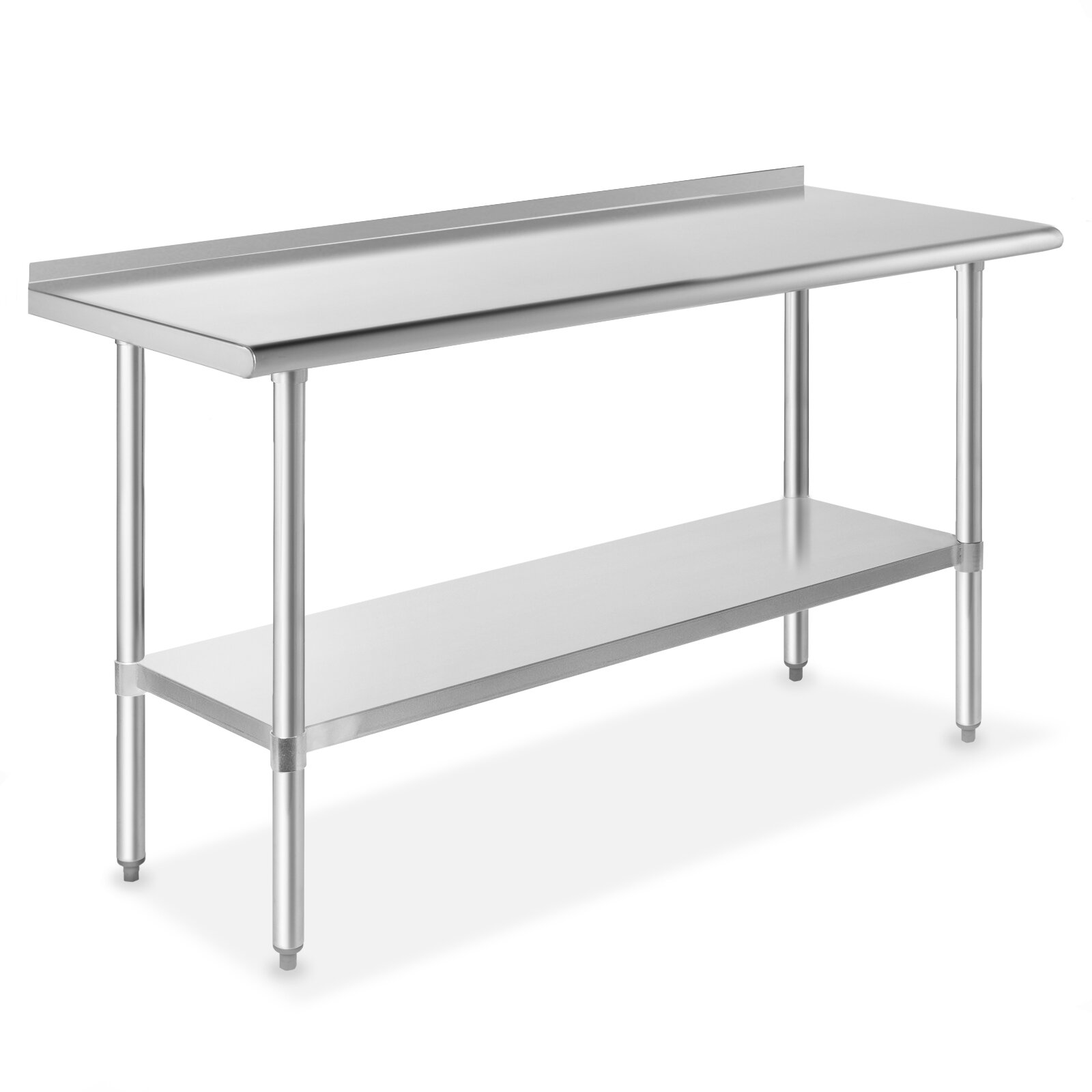 Stainless Steel Table, 60 x 24 Inches Folding Heavy Duty Table for Kitchen,  Commercial Stainless Steel Prep Table with Adjustable Undershelf, for  Restaurant, Home and Hotel