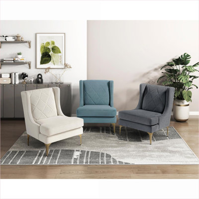Fauteuil d'appoint moderne en chenille