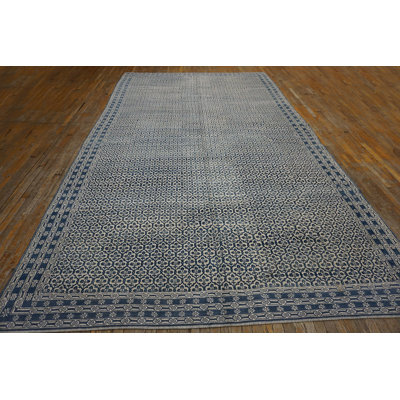 Antique Large Agra - Cotton Indian Knotted Rug