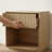 Wooden Nightstand With 1 Drawer & Open Cubby - Compact Bedside Storage-155507519-153804988