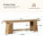 59-Inch Entryway Shoe Bench with Storage Shelf End of Bed Seat, Dining Bench for Kitchen, Living Room