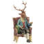Cerf 9 po en résine avec chaise