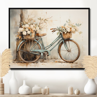 Vélo tranquille, pédalant II - art mural encadré