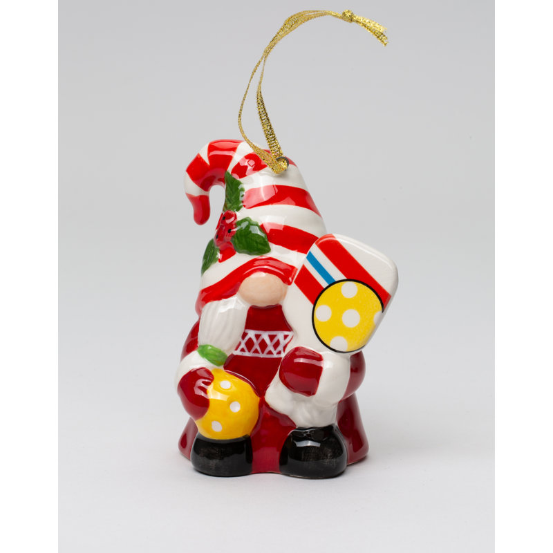 Ornement Pickleball Lady Gnome