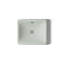 Lavabo de salle de bain vasque rectangulaire en métal avec trop-plein Iron Plains-13237578