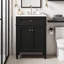 Meuble-lavabo moderne de 24 po avec lavabo en céramique - 2 portes à fermeture en douceur avec organisateurs et tiroir basculant, tablette réglable, armoire de rangement compacte pour petites salles de bain-2026748467
