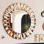 Montz Wood Round Wall Mirror-1570520896