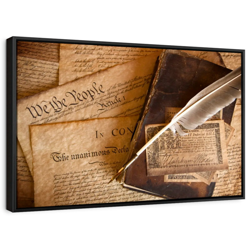 Quill Written  Canvas Print, 29" H x 43" W