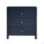 Table de chevet 3 tiroirs Nevarre - Bleu minuit