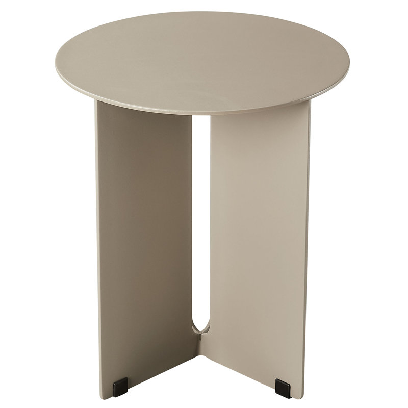 Table d'appoint d'extérieur en aluminium Tecton, Kaki