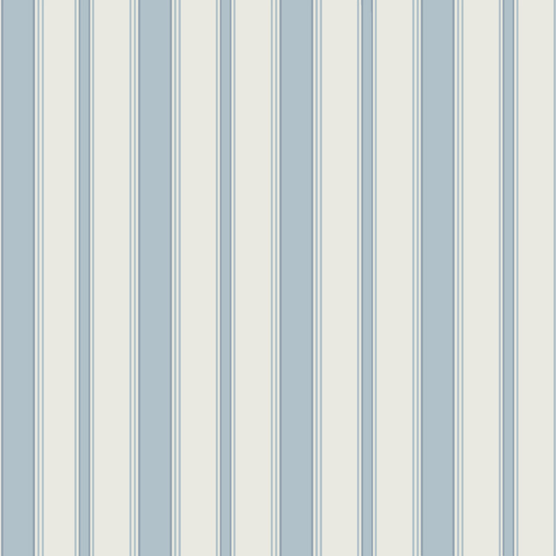 Cambridge Striped Wallpaper Roll, Pale Blue