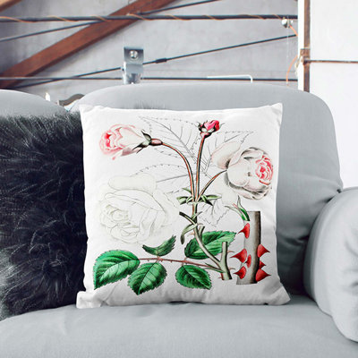 Beach Rose Cushion with Filling