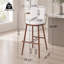 Indoor Upholstered Bar Stool with Metal Frame