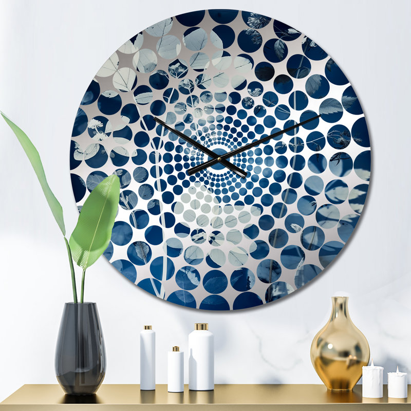 Horloge murale Janina - Abstract Botanicals, Petit