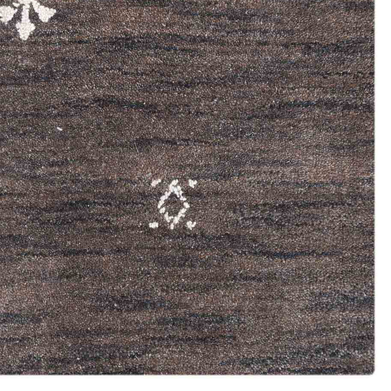 Tapis en laine écologique tissés à la main - Forme rectangulaire, couleur or, design moderne et contemporain, épais et à poils longs, antidérapant, idéal pour le salon et la chambre.