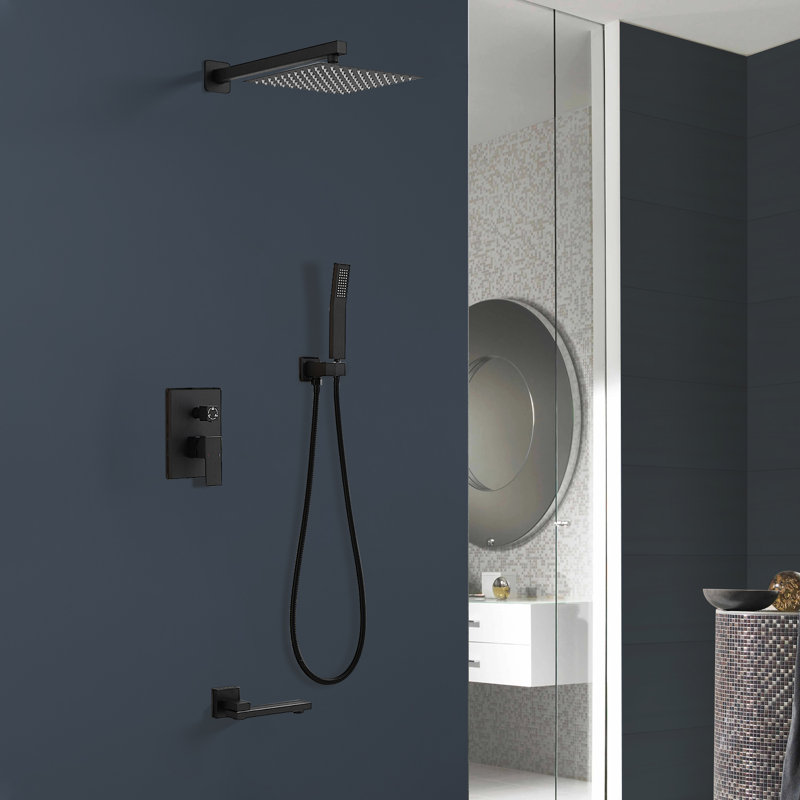Shower System, Matte Black