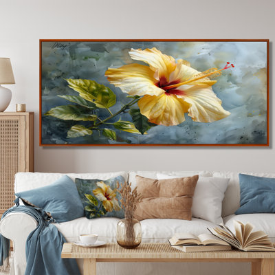 Vanesa - Hibiscus Wall Art Living Room