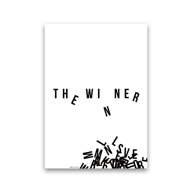 PJ-836-11 The Winner - Print, No Framed, 59.4cm H x 42cm W x 1cm D