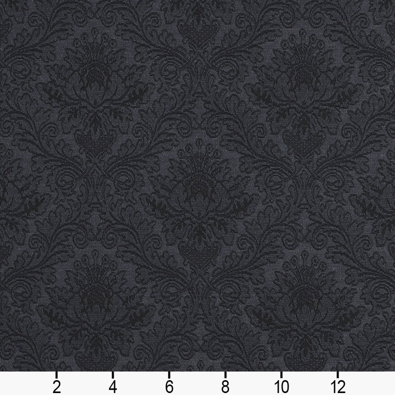 Tissu floral matelassé, Bleu 6