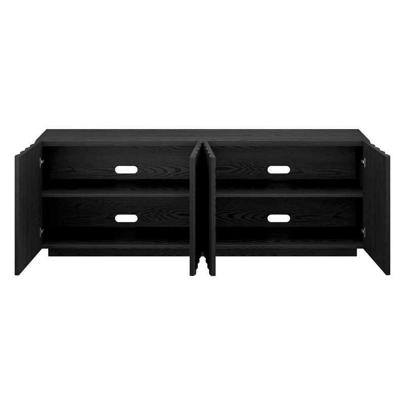Meuble télé Olie, Grain noir