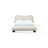 Afra Chenille Upholstered Wood Leg Platform Bed In Chinchilla-73131354