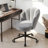 Petal Swivel Task Chair with Tufted Back – Adjustable Height Make-Up Chair for Vanity & Office-129051409