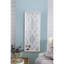 Miroir de plancher blanc vieilli