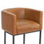 Modern Upholstered Counter Stool with Metal Frame-124062066