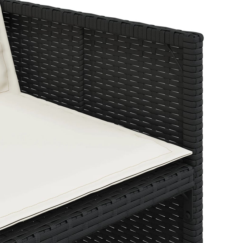  Patio Dining Set Set Of 12 Black And Brown, Cream White, Black