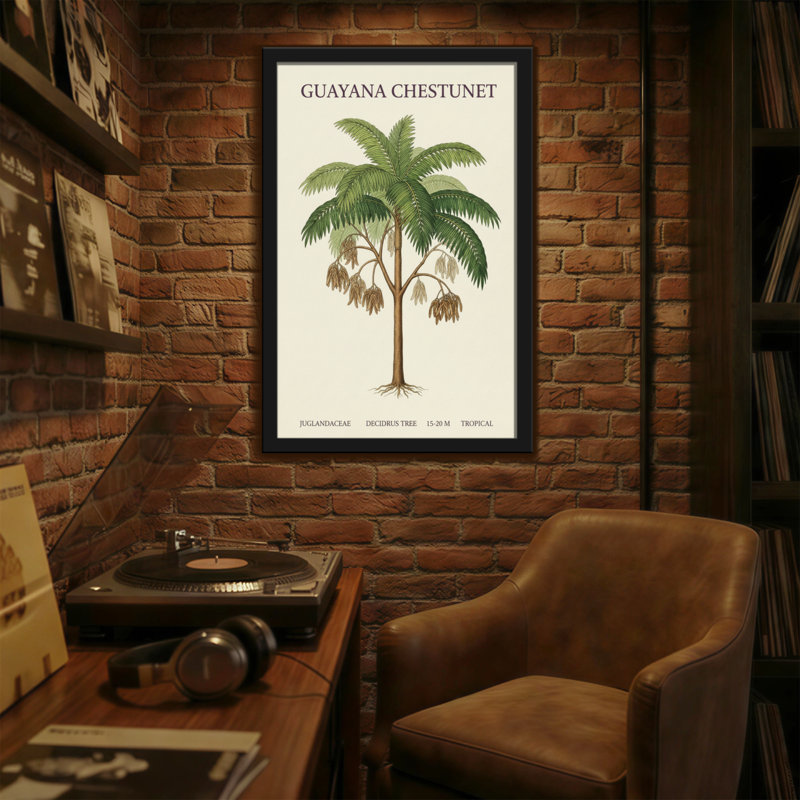 Plantes et fleurs Guayana Chestunet, impression botanique, H 30 po x l 20 po