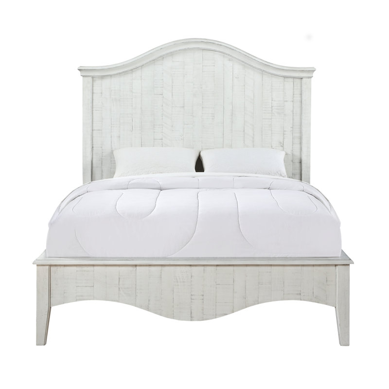 Ramey Solid Wood Standard Storage Bed, California King, White Wash