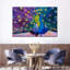 Paon éblouissant sur toile-741558390