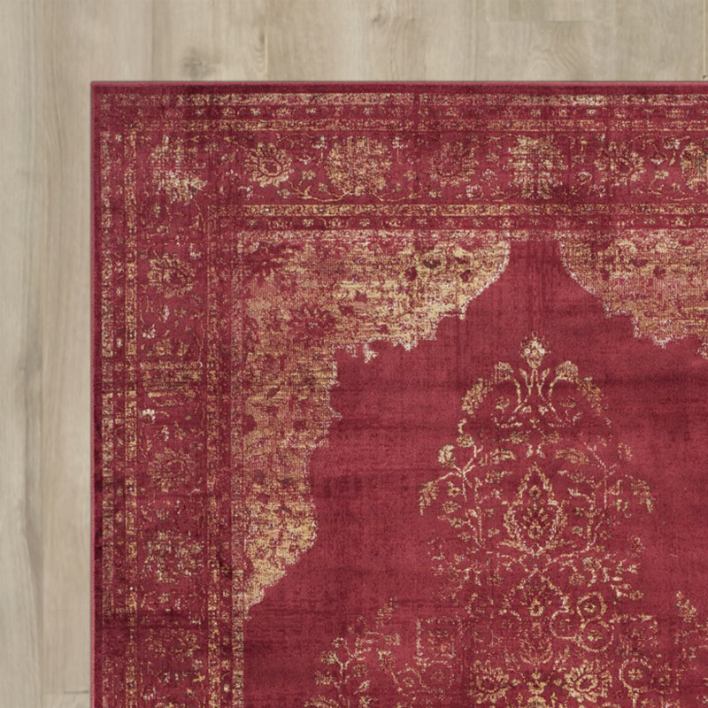 Tapis oriental performance rétro, Rectangle 4 pi x 5 pi 7 po