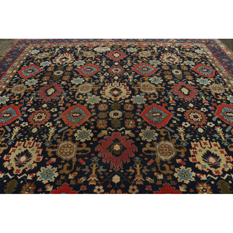 Antique One-of-a-Kind 11'5x12'7 Hand Knotted Area Rug