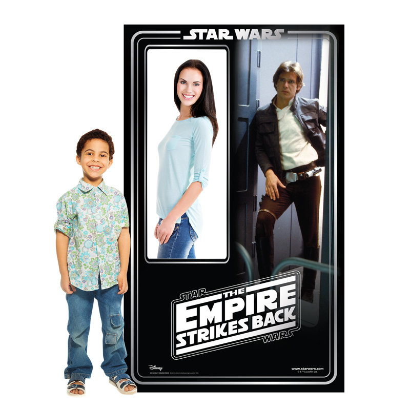 Accroche en carton han solo (the star guerres 40th empire à l’arrière)