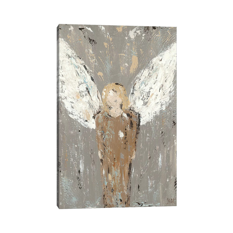 Angel Guardian by Jade Reynolds - Wrapped Canvas Painting, 30.48 cm H x 45.72 cm W