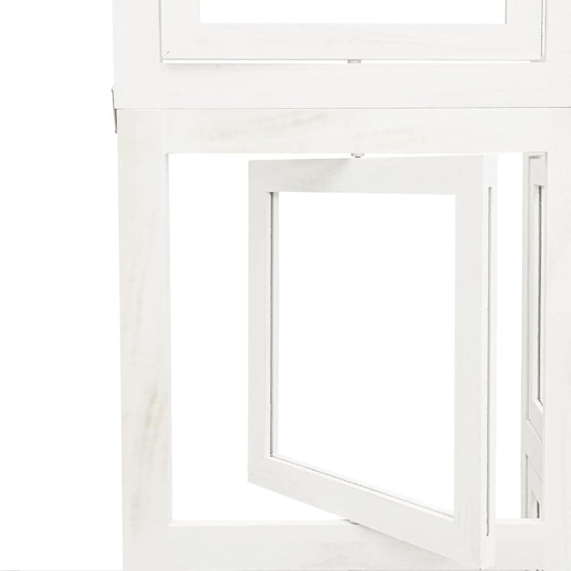 Hillsboro 180cm W 5 - Panel Solid Wood Folding Room Divider, 200cm H x 215cm W