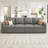 Anureet Honbay Modular Sleeper Sectional Sofa Couch U-Shaped Sofa Bed-115354308