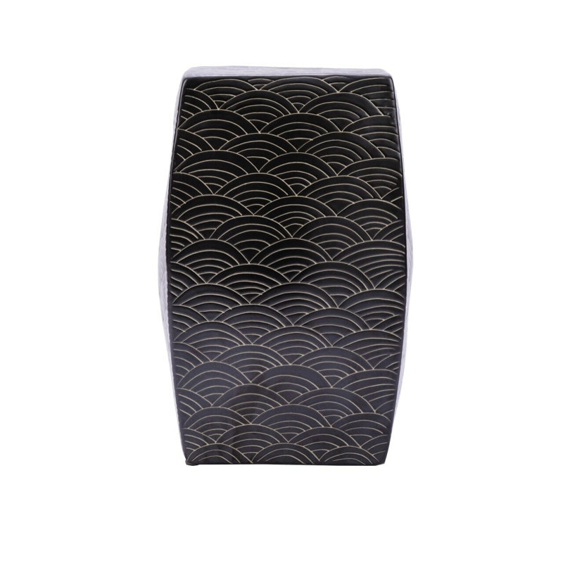 Seawave Garden Stool, Black