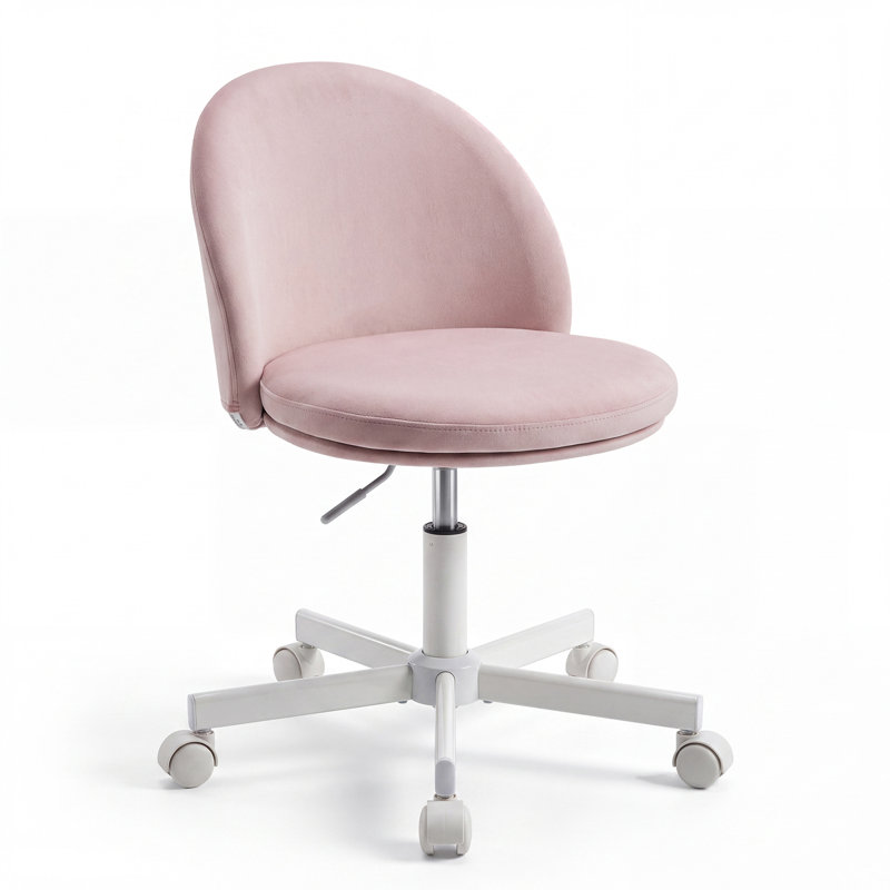 Latitude Run® Velvet Task Chair, Pink