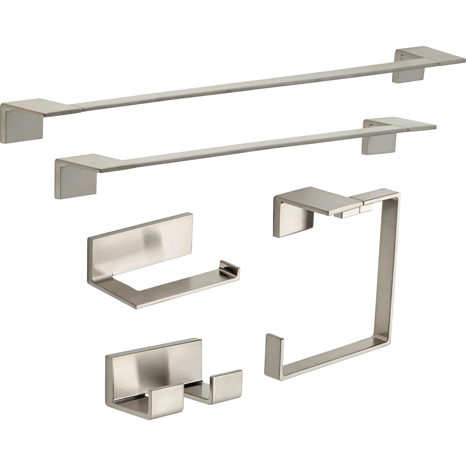 Vero 24 in. Wall Mount Towel Bar Bath Hardware Accessory, Brilliance Stainless
