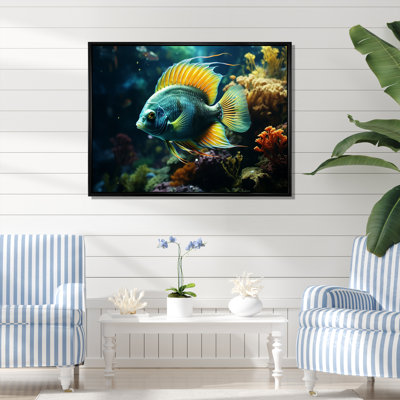 «Overeal Fish Underwater World I - Butterfly Fish», impressions encadrées